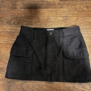 TNA Black Cargo Mini Skirt